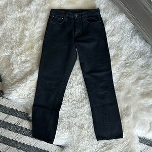 Toteme Twosted seam crop black jeans